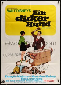 9w619 MY DOG THE THIEF German 1969 Walt Disney, wacky art of St. Bernard in box!