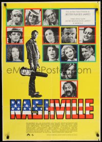 9w621 NASHVILLE German 1976 Robert Altman, cool different art of entire cast!