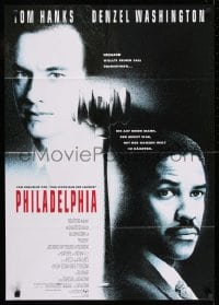 9w648 PHILADELPHIA German 1993 Tom Hanks, Denzel Washington, directed by Jonathan Demme!