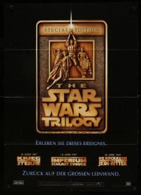 9w682 STAR WARS TRILOGY German 1996 Vader, Chewie, C-3PO, R2-D2, Yoda, Stormtrooper!