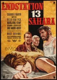 9w683 STATION SIX-SAHARA German 1962 super sexy Carroll Baker is alone with five men in the desert