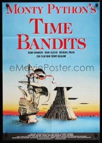 9w694 TIME BANDITS German 1982 John Cleese, Sean Connery, art by director Terry Gilliam!