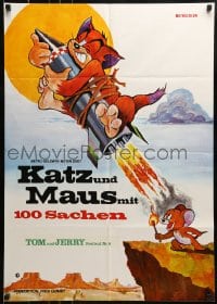 9w695 TOM & JERRY FESTIVAL NO 8 German 1960s great different cat & mouse chase artwork!