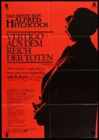9w706 VERTIGO German R1983 Alfred Hitchcock classic, really cool profile of director!