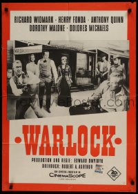 9w711 WARLOCK German R1960s cowboys Henry Fonda & Richard Widmark, completely different image!