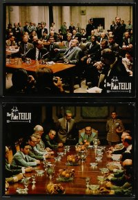 9w056 GODFATHER PART II 2 German LCs 1975 Al Pacino in Francis Ford Coppola classic crime sequel!