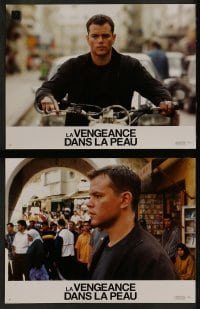 9w306 BOURNE ULTIMATUM 8 French LCs 2007 cool images of Matt Damon as Jason Bourne!
