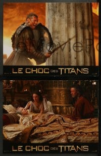 9w393 CLASH OF THE TITANS 6 French LCs 2010 cool images of Sam Worthington as Perseus!