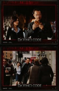 9w317 DA VINCI CODE 8 French LCs 2006 Tom Hanks, Audrey Tautou, Ian McKellen, Ron Howard