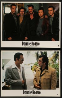 9w399 DONNIE BRASCO 6 French LCs 1997 Al Pacino is betrayed by undercover cop Johnny Depp!