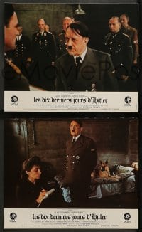 9w292 HITLER: THE LAST TEN DAYS 9 style A French LCs 1973 Alec Guinness as Adolf, Kunstmann as Braun!