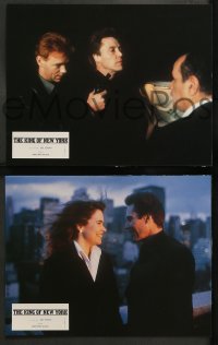 9w345 KING OF NEW YORK 8 French LCs 1991 images of Christopher Walken, directed by Abel Ferrara!