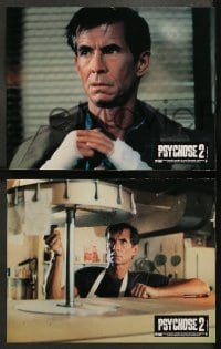 9w422 PSYCHO II 6 style A French LCs 1983 Anthony Perkins as Norman Bates, 1 with image of classic house!