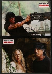 9w361 RAMBO 8 French LCs 2008 Julie Benz, wildman Sylvester Stallone in title role!