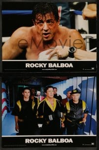 9w425 ROCKY BALBOA 6 French LCs 2007 boxing sequel, director & star Sylvester Stallone!