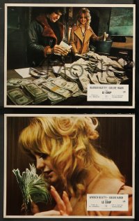 9w299 $ 8 French LCs 1972 many pictures of bank robbers Warren Beatty & Goldie Hawn!