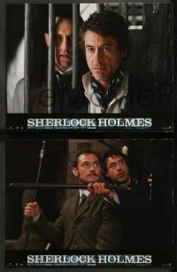 9w368 SHERLOCK HOLMES 8 French LCs 2010 Guy Ritchie directed, Jude Law as Dr. Watson!