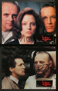 9w381 SILENCE OF THE LAMBS 7 French LCs 1991 Jodie Foster, Anthony Hopkins, Scott Glenn!