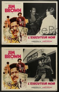 9w269 SLAUGHTER'S BIG RIPOFF 12 French LCs 1973 the mob put the finger on BAD Jim Brown, Ed McMahon