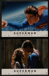 9w371 SUPERMAN RETURNS 8 French LCs 2006 Brandon Routh, Kate Bosworth, Spacey, sexy Parker Posey!
