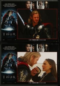 9w430 THOR 6 French LCs 2011 cool completely different images of Chris Hemsworth in the title role!