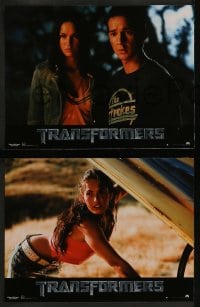 9w373 TRANSFORMERS 8 French LCs 2007 Michael Bay directed, sexy Megan Fox, Megatron destroy!