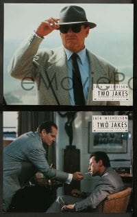 9w273 TWO JAKES 12 French LCs 1991 cool images of Jack Nicholson, sexy Madeleine Stowe!