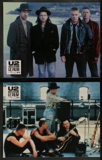 9w274 U2 RATTLE & HUM 12 French LCs 1988 Irish rockers Bono, The Edge, Larry Mullen Jr!