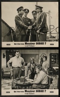 9w375 WHO ARE YOU MR SORGE 8 French LCs 1961 Mario Adorf, Nadine Basile, cool images!