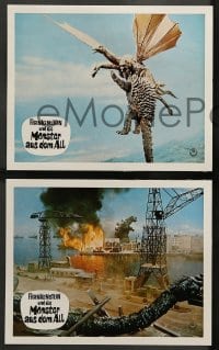 9w037 DESTROY ALL MONSTERS 10 German LCs 1971 Ishiro Honda's Kaiju Soshingeki, Godzilla, Ghidrah!