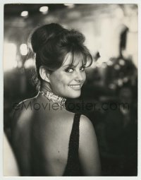 9x030 CLAUDIA CARDINALE deluxe Italian 9.25x11.75 still 1960 candid turning around & smiling!
