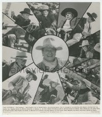 9x040 COWBOYS deluxe 10.25x11.75 still 1972 cool images of John Wayne & his 11 young cowboy co-stars!