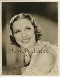 9x054 ELEANOR POWELL deluxe 10x13 still 1930s smiling head & shoulders close up with bare shoulder!