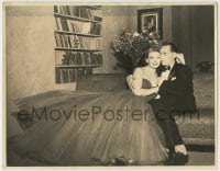 9x097 IRENE MANNING deluxe 11x14 still 1940s on couch with husband, both in formal outfits!