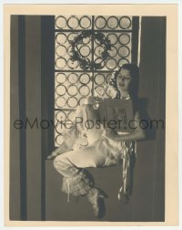 9x134 MARCELINE DAY deluxe 11x14 still 1920s in window sill reading a book of Christmas Carols!