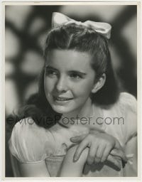 9x137 MARGARET O'BRIEN deluxe 10x13 still 1949 close seated portrait with bow in her hair!