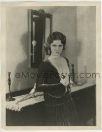 9x156 MONA MARIS deluxe 11x14 still 1930s standing by table & mirror with sad look by Otto Dyar!