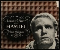 9x500 HAMLET English pressbook 1949 Laurence Olivier, Shakespeare classic, rare country of origin!