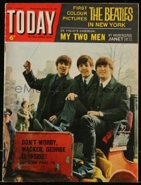 9x288 BEATLES English magazine February 29, 1964 first color pictures of The Beatles in New York!