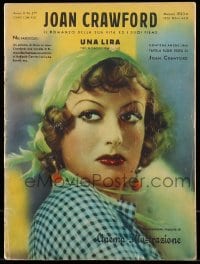 9x339 JOAN CRAWFORD Italian magazine May 1933 great portrait on the cover with lots of content!