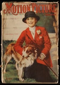 9x370 MOTION PICTURE magazine October 1917 cover art of Clara Kimball Young by Leo Sielke Jr.!