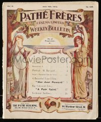 9x493 PATHE FRERES English exhibitor magazine June 16, 1913 MacBean art, stories on their movies!
