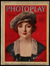 9x427 PHOTOPLAY magazine April 1919 great cover art of Marjorie Rambeau by Haskell Coffin!