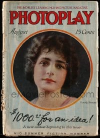 9x414 PHOTOPLAY magazine August 1916 great cover portrait of Dorothy Bernard, $1,000 for an idea!