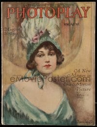 9x429 PHOTOPLAY magazine August 1919 great cover art of Alice Brady by Alfred Cheney Johnston!