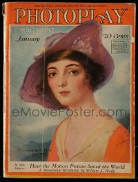 9x425 PHOTOPLAY magazine January 1919 great cover art of Marie Doro by Haskell Coffin!