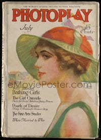 9x416 PHOTOPLAY magazine July 1917 cover art of pretty Emmy Wehlen by Neysa Moran McMein!