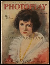 9x428 PHOTOPLAY magazine July 1919 great cover art of Dorothy Phillips by Alfred Cheney Johnston!
