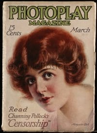 9x410 PHOTOPLAY magazine March 1916 great cover art of pretty Marguerite Clark!
