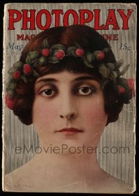 9x406 PHOTOPLAY magazine May 1915 great cover art of Clara Kimball Young!
